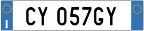 Truck License Plate